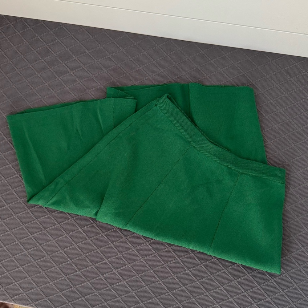 Due Per Due Green A Line Midi Skirt, Women’s S